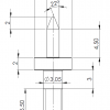 Drawing catch pins hardened