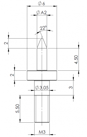 Drawing catch pins hardened