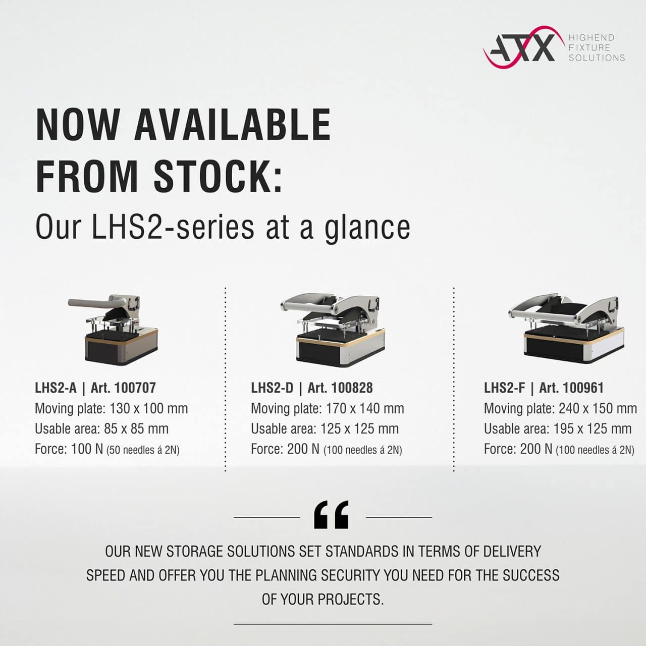 Now available from stock | LHS2-series from stock