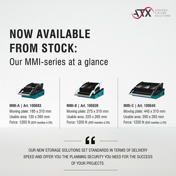 Standard versions of the MMI-series now in stock | MMI-series from stock