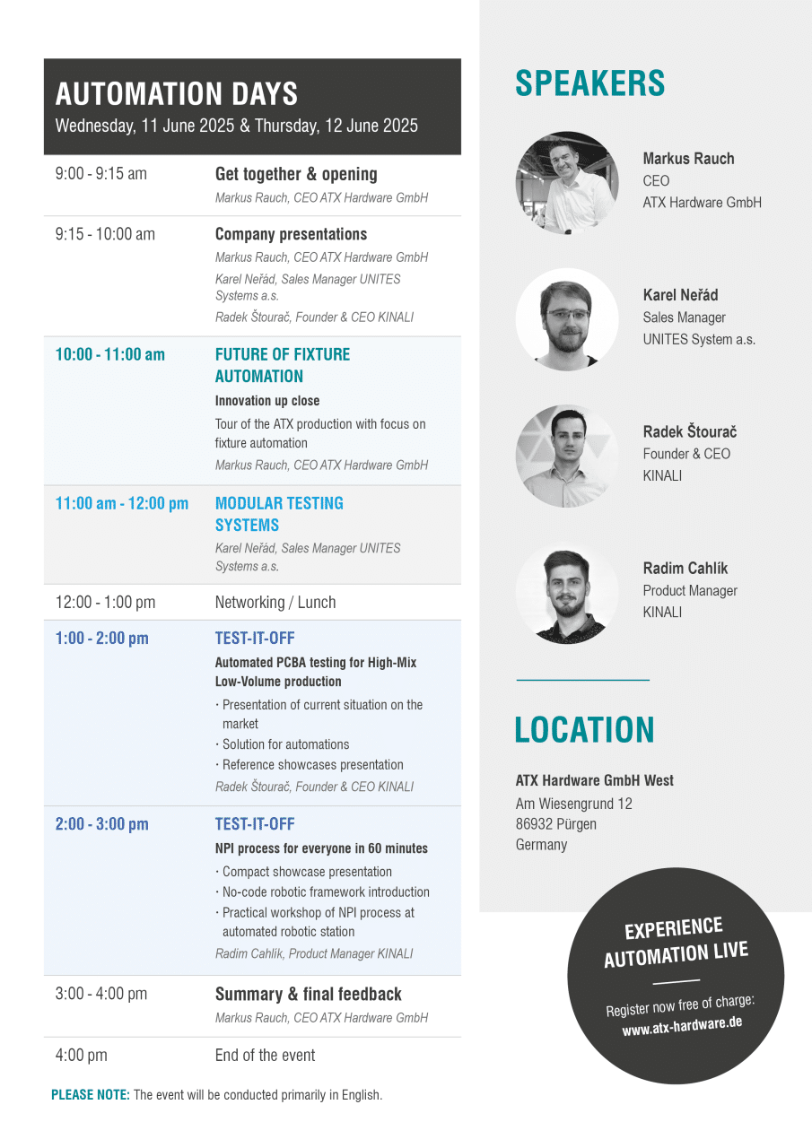 Agenda Automation Days 2025