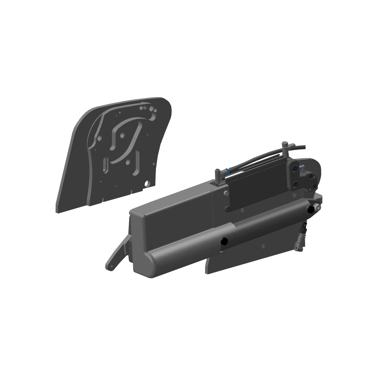 B03-00097 | Haubenöffnung 60° rechts pneumatisch MMI-A/B