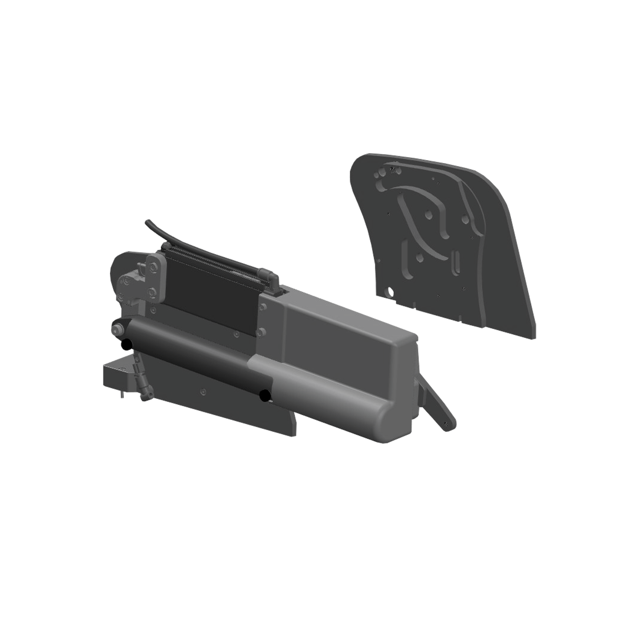 B03-00097 | Hood opening 60° left, pneumatic MMI-A/B