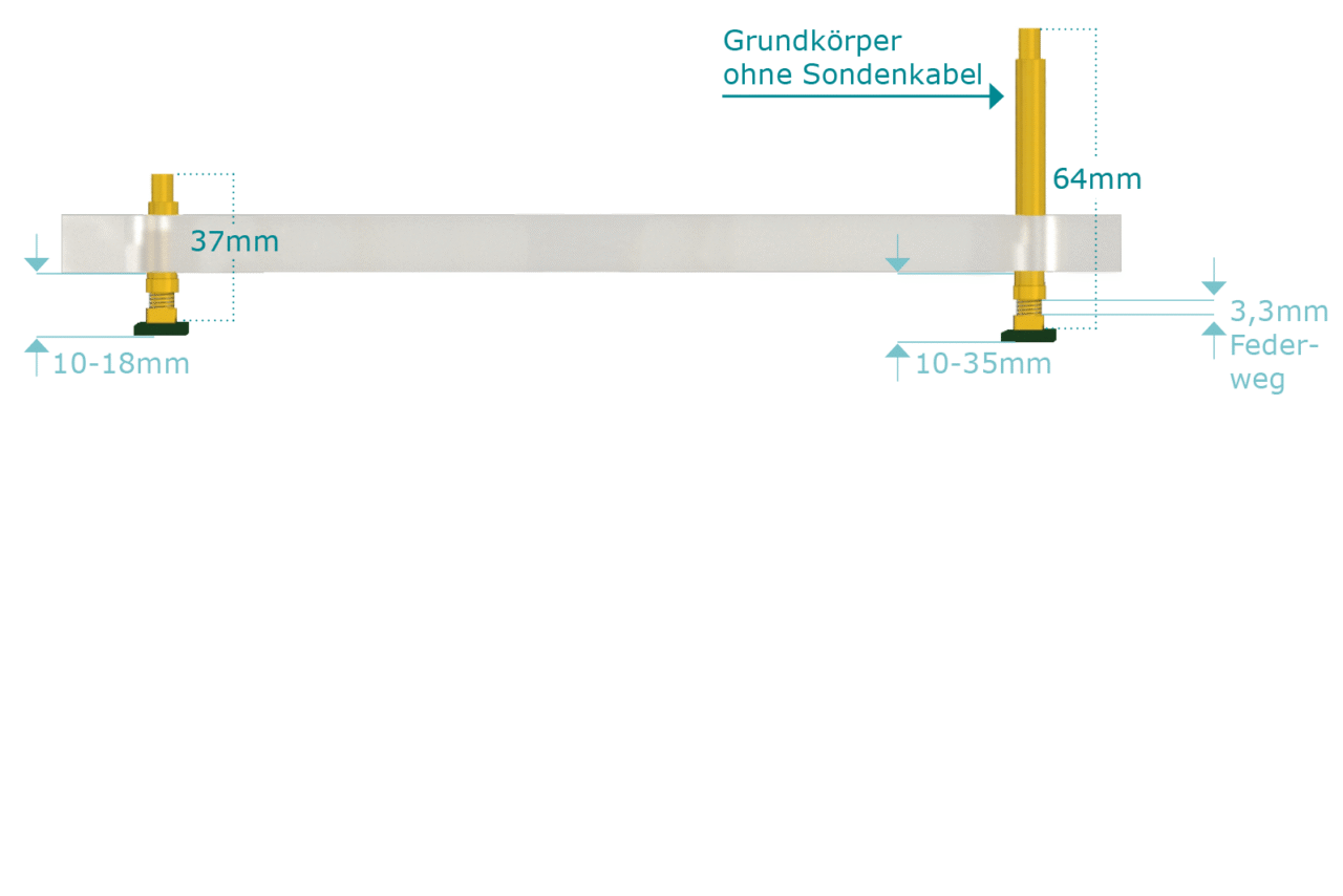 ATX Koaxial Sonde V2.0 | Einbaumaße